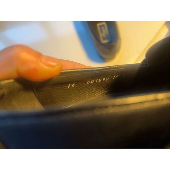 Cole haan Bragano By Cole Haan Men's Black Leather Moc Toe Tassel Loafer size  1 - Picture 13 of 14